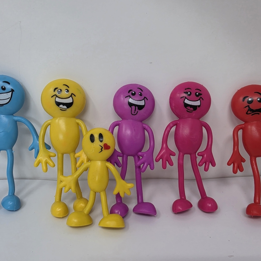Bendable Men Various Colors Toy Lot